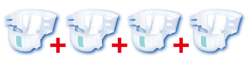 Instead of changing Tape-fasten briefs 4 times a day.